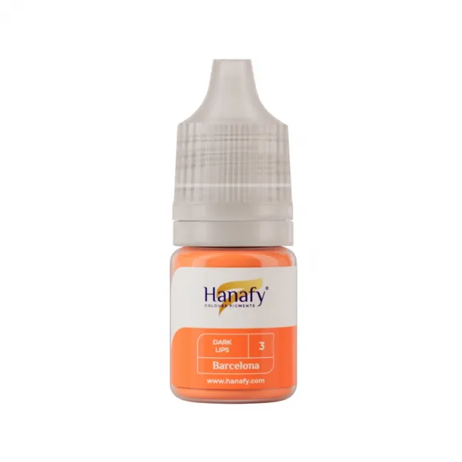 Hanafy Dark Lips No. 3 Barcelona 5ml - Pigment Buze PMU Pentru Practica