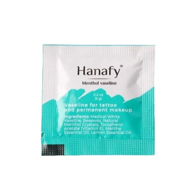 Hanafy Menthol Vaseline 3ml - Vaselina cu Mentol pentru Tatuaje si Micropigmentare