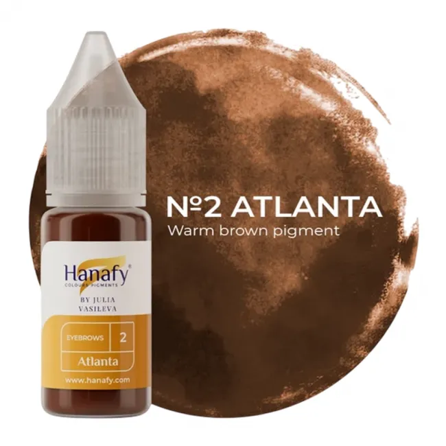 Hanafy No. 2 Atlanta - Pigment Hibrid PMU Sprancene si Eyeliner Pentru Practica