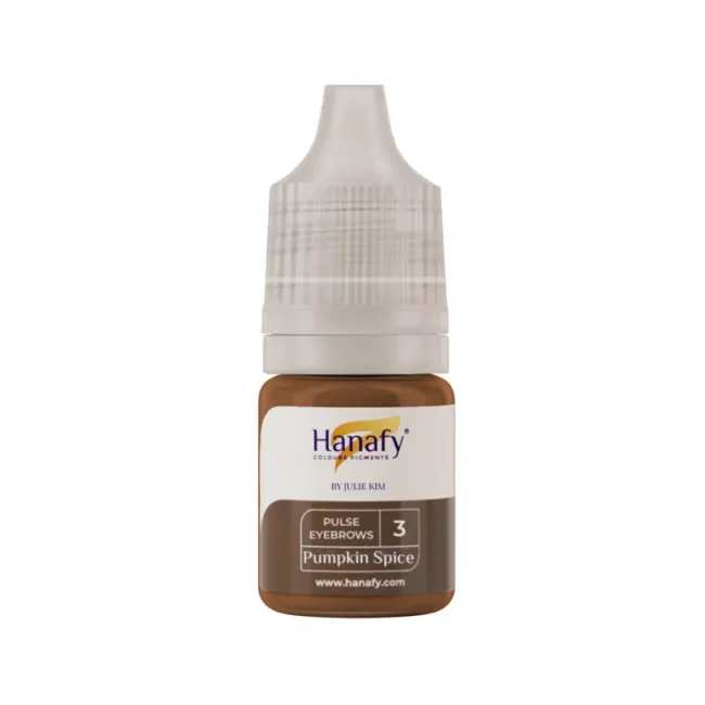 Hanafy Pulse by Julie Kim No. 3 Pumpkin Spice 5ml - Pigment Sprancene PMU Pentru Practica