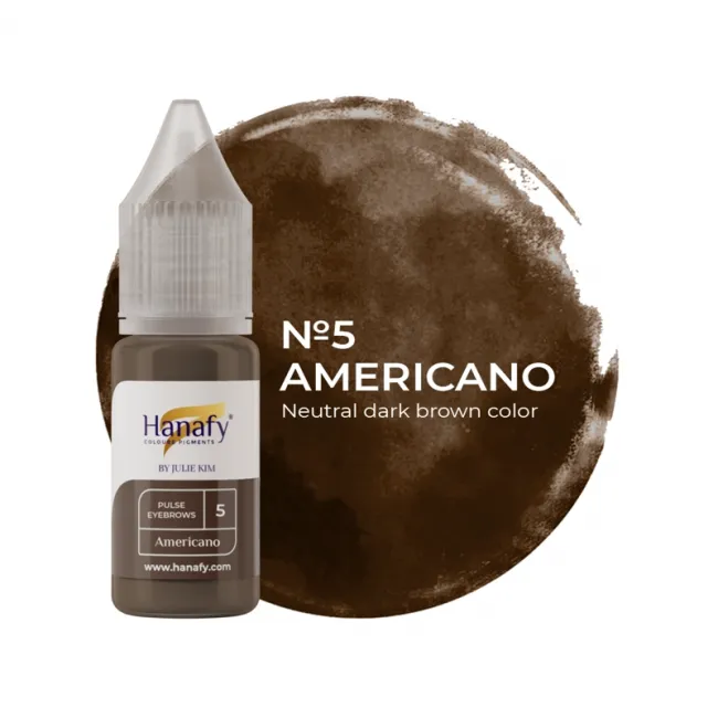 Hanafy Pulse by Julie Kim No. 5 Americano 5ml - Pigment Sprancene PMU Pentru Practica