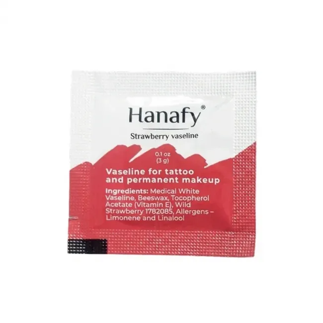 Hanafy Strawberry Vaseline 3ml - Vaselina cu Aroma de Capsuni pentru Tatuaje si Micropigmentare