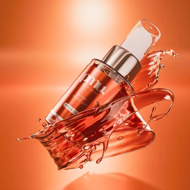 PMU Pretty Me Up Amber Shield Gel 30ml - Gel Calmant pentru Micropigmentare