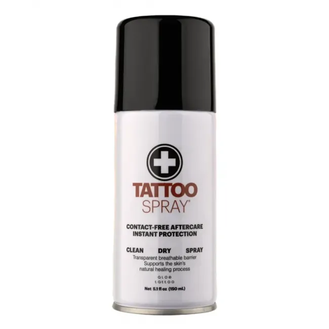 Tattoo Spray x Aloe Tattoo - Spray Protectie si Vindecare Tatuaj cu Pelicula Transpirabila