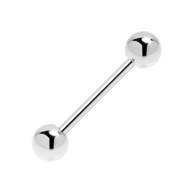 Cercel Piercing BB Barbell cu Bile de 4mm