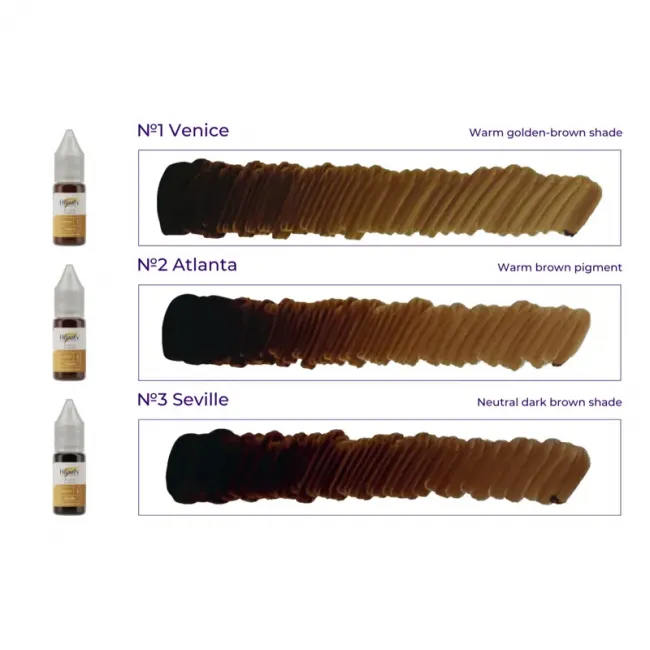 Hanafy No. 3 Seville - Pigment Hibrid PMU Sprancene si Eyeliner Pentru Practica