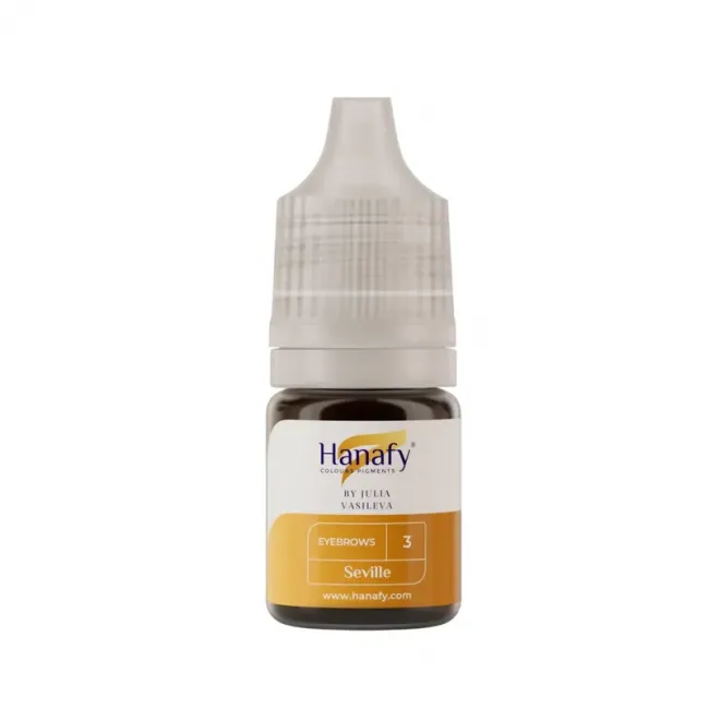 Hanafy No. 3 Seville - Pigment Hibrid PMU Sprancene si Eyeliner Pentru Practica