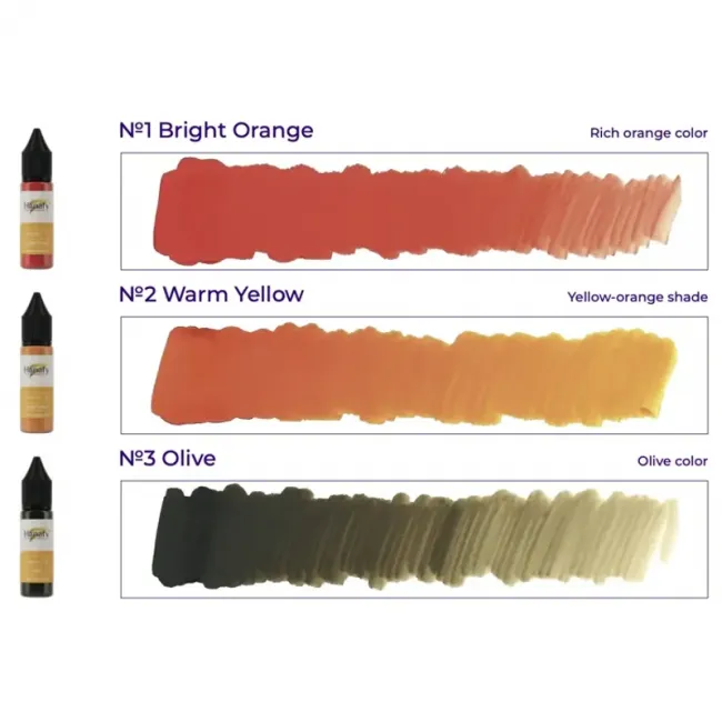 Hanafy Corrector Set - Set 3 Pigmenti Corectori PMU Pentru Practica, 3 x 5ml