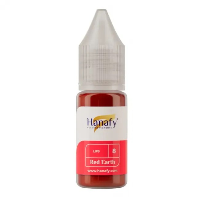 Hanafy Lips No. 8 Red Earth - Pigment PMU Buze Pentru Practica