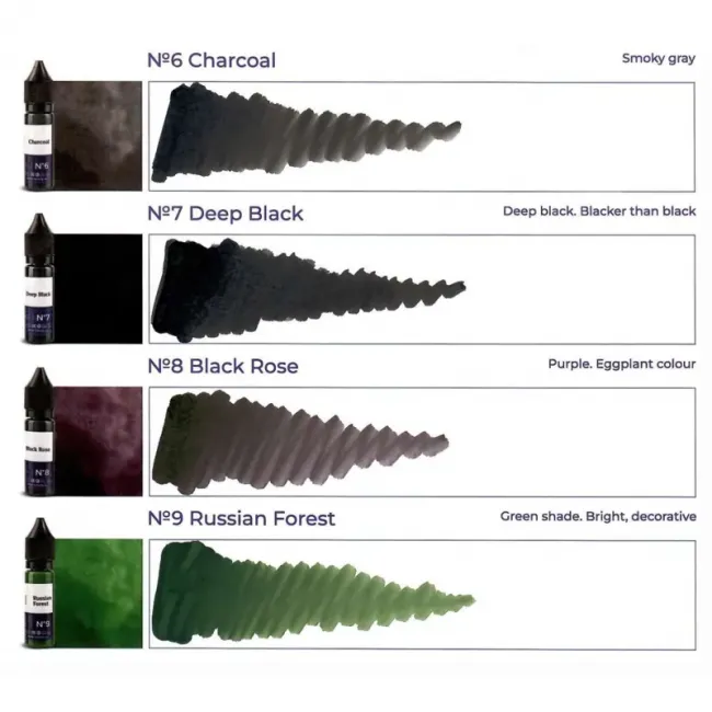 Hanafy No. 8 Black Rose - Pigment PMU Eyeliner Pentru Practica