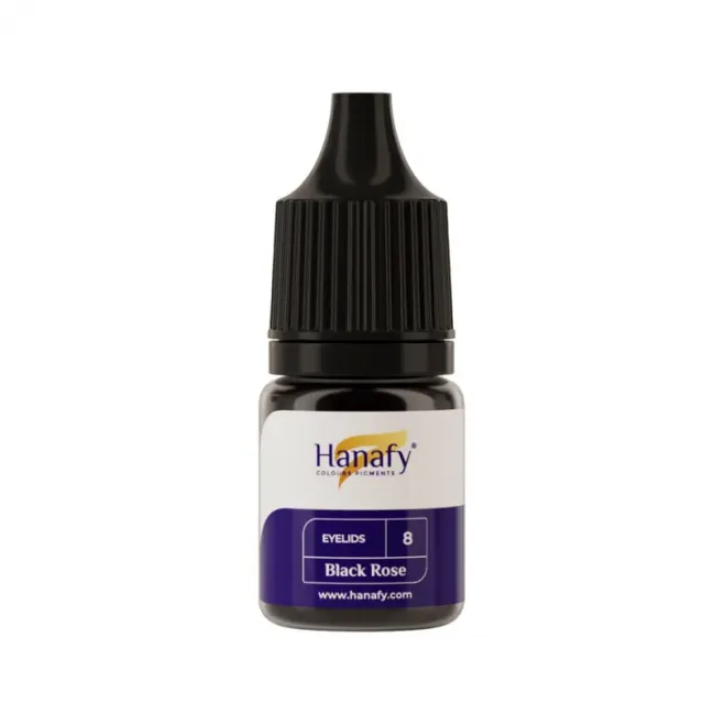Hanafy No. 8 Black Rose - Pigment PMU Eyeliner Pentru Practica