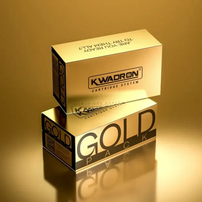 Kwadron Cartridge Gold Pack 40 buc - Ace Tatuaj pentru Contur, Umbre si Umplere