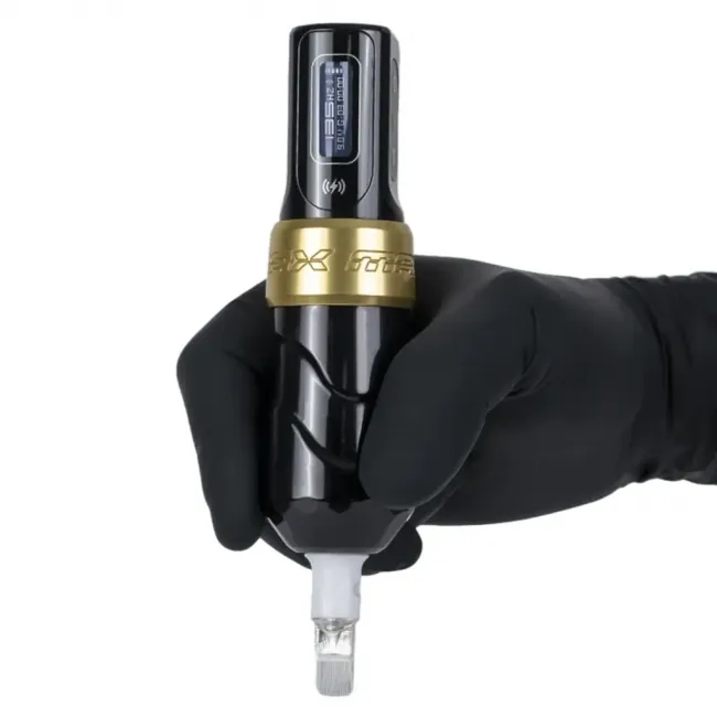 FK Irons Flux Max, Stroke 4.5mm - Gold, 2 x PowerBolt II, Masina De Tatuat Wireless