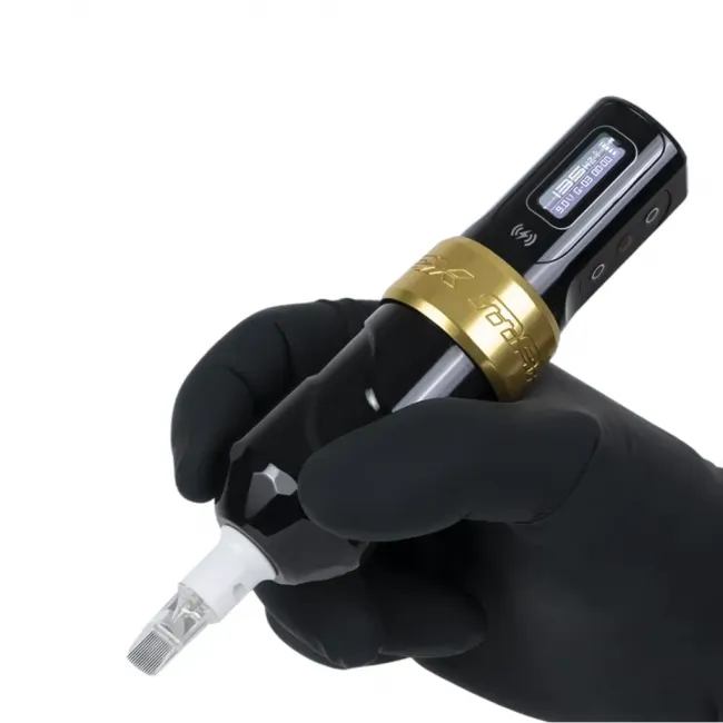 FK Irons Flux Max, Stroke 4.5mm - Gold, 2 x PowerBolt II, Masina De Tatuat Wireless