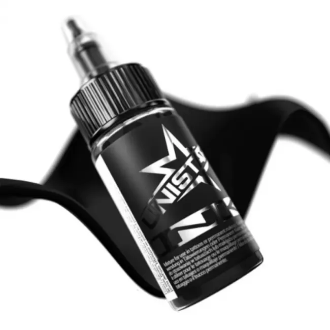 Unistar Ink - Top Basic Black 30ml, Tus Tatuaje REACH