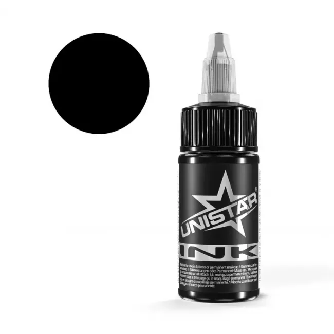 Unistar Ink - Top Basic Black 30ml, Tus Tatuaje REACH