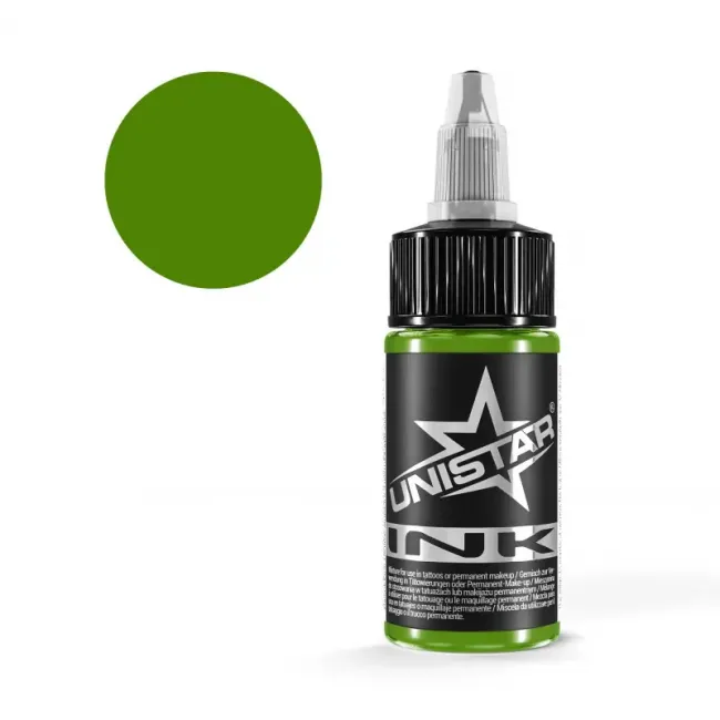 Unistar Ink - Top Basic Green Light 30ml, Tus Tatuaje REACH