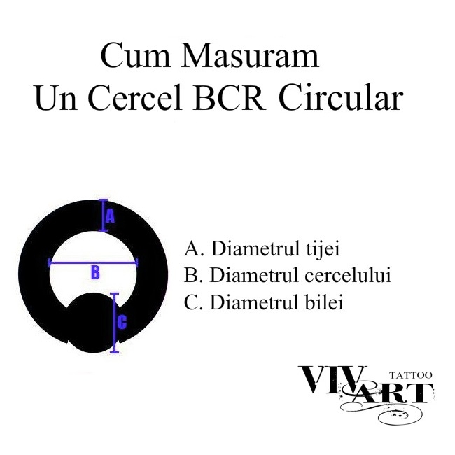 Cercel Titanium BCR Polish 1.6 x 10mm