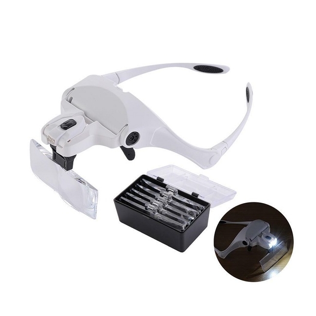 Ochelari LED cu Lupa T1 pentru Micropigmentare si Tatuaje