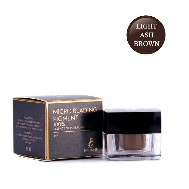 Biomaser Light Ash Brown 5ml, Pigment Pentru Practica Microblading