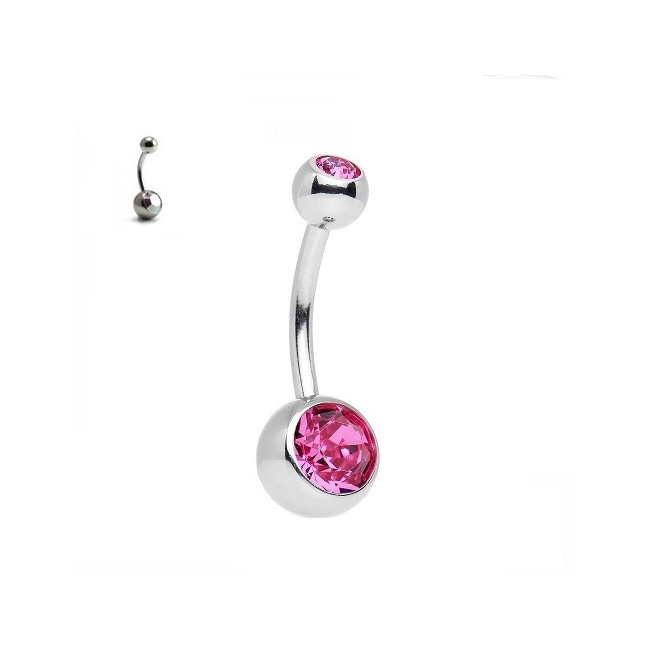Cercel Buric Dublu Fuchsia 1.6 x 12 x 5 mm